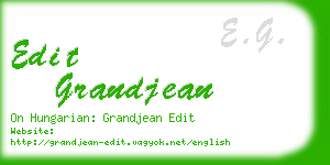 edit grandjean business card